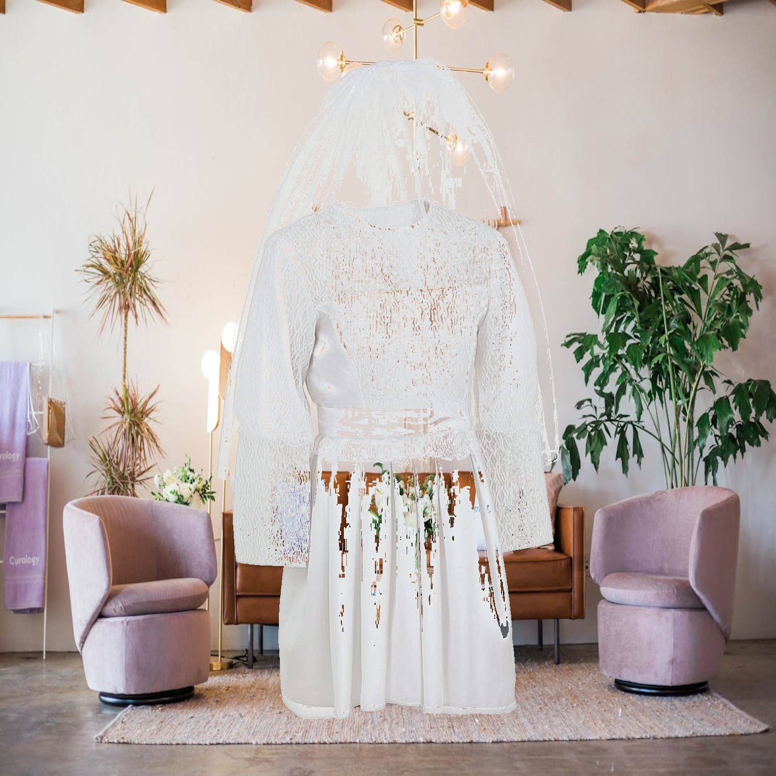 Lace Dress - Костюм для девочек: кружевное платье в