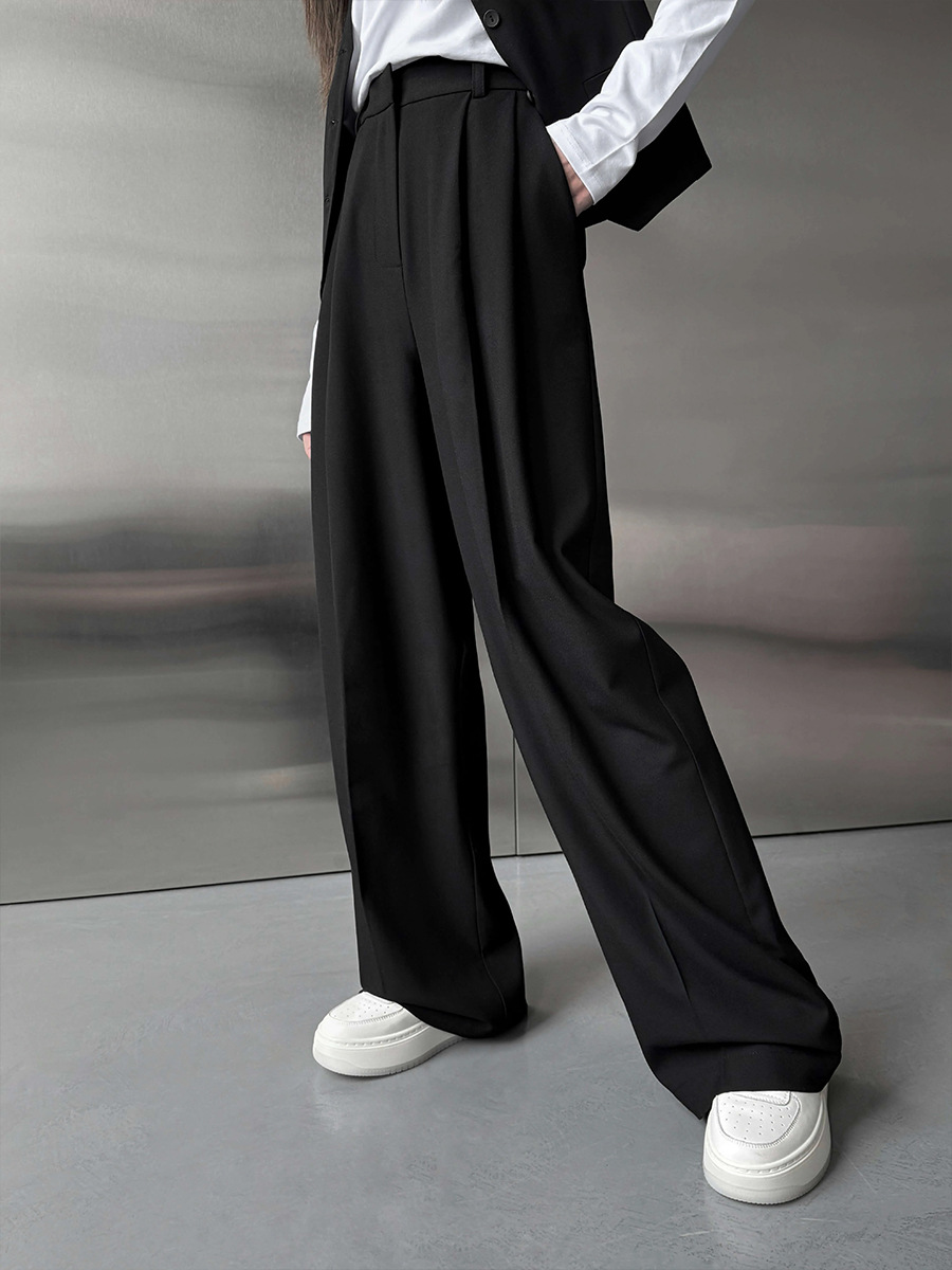 Tailored Trouser Wide - Женские брюки-костюм, широкие брюки, прямые брюки