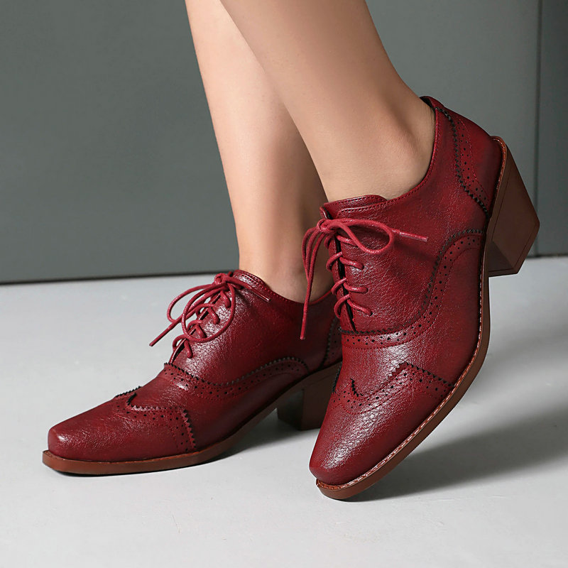 Женские оксфорды с заостренным – обзор и цена Pump Heel Block