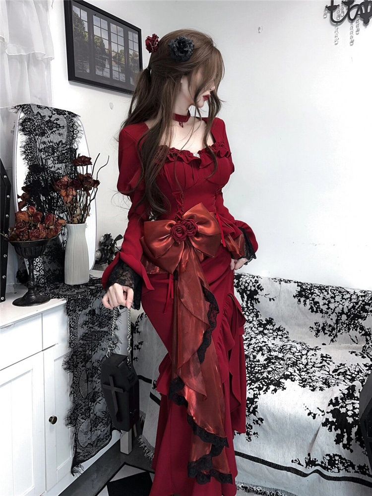 Весеннее красное винтажное пла – обзор и цена Women'S Red Formal Wear